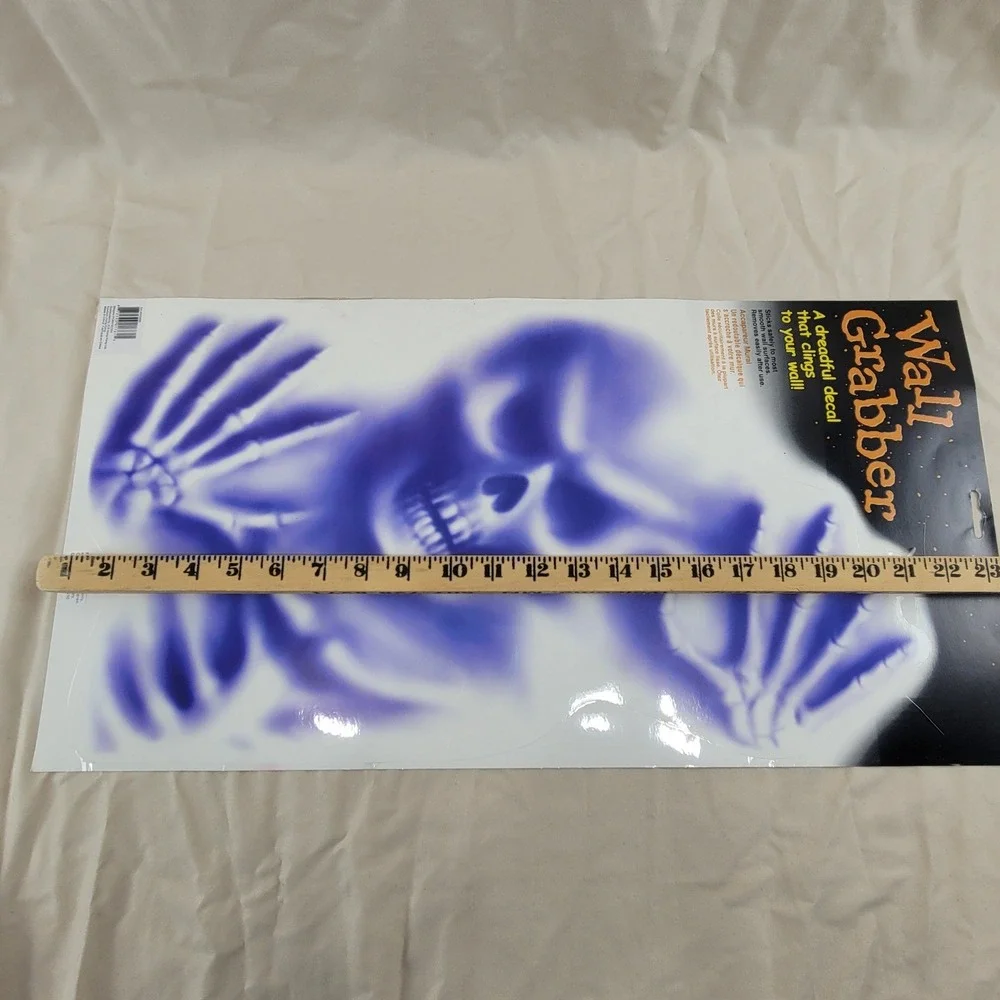 Wall Grabber Halloween Decals Grim Reaper Ghost 4 Pack Purple Black 2010